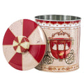 Galletero lata navidad 13,5x17cm rojo circus