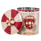 Galletero lata navidad 13,5x17cm rojo circus