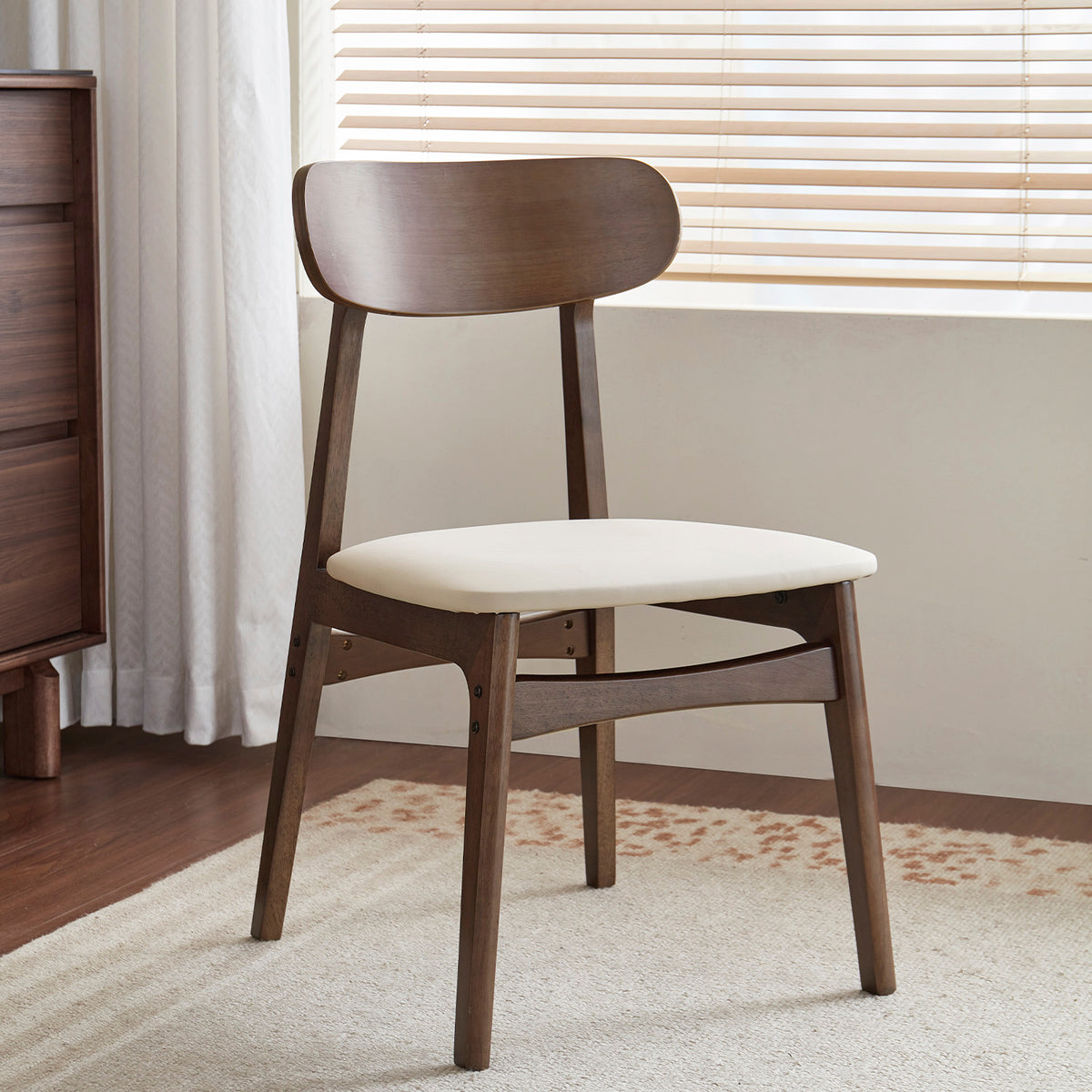 Silla comedor Umea nogal set de 2