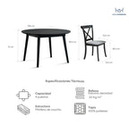 Juego comedor 4 sillas Xander