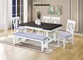 Juego comedor extensible 4 sillas +  banca Cairo