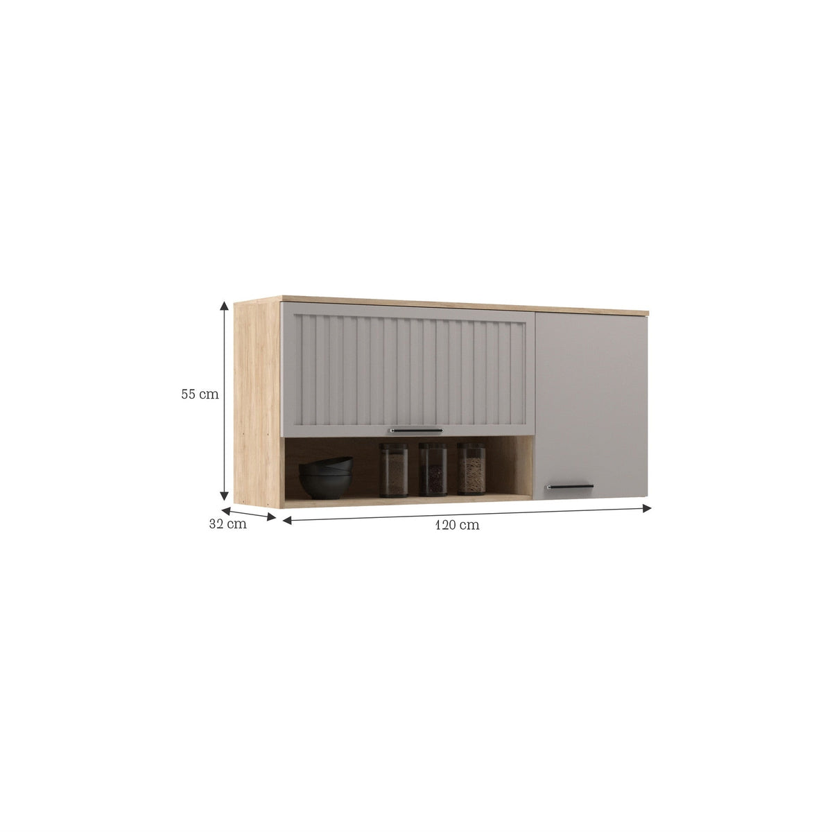 Aéreo cocina Amalia 2 puertas 120cm