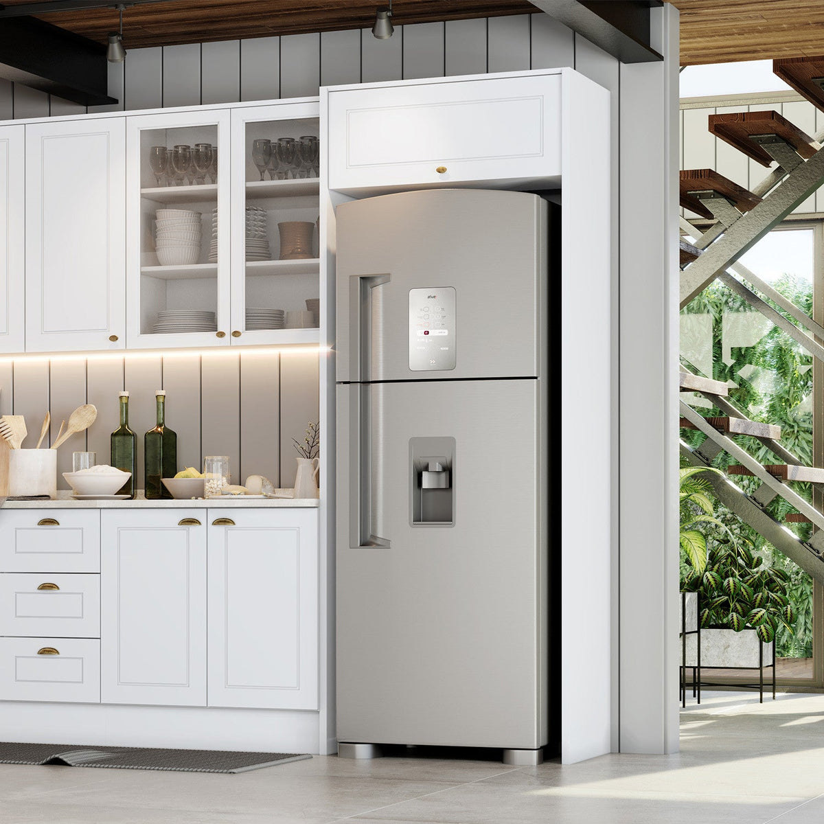 Aéreo cocina Americana blanco 1 puerta 80cm