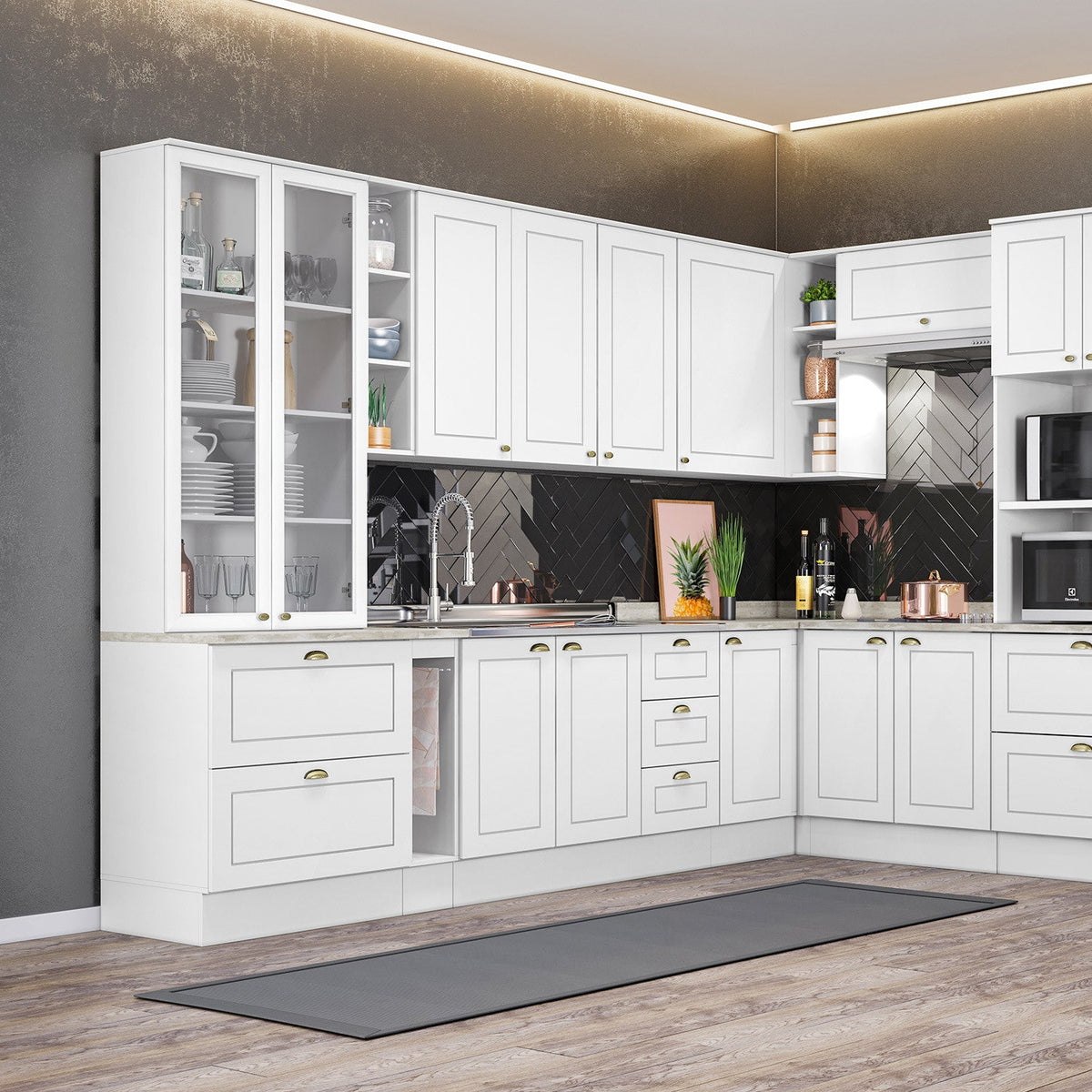 Aéreo cocina Americana blanco 120cm