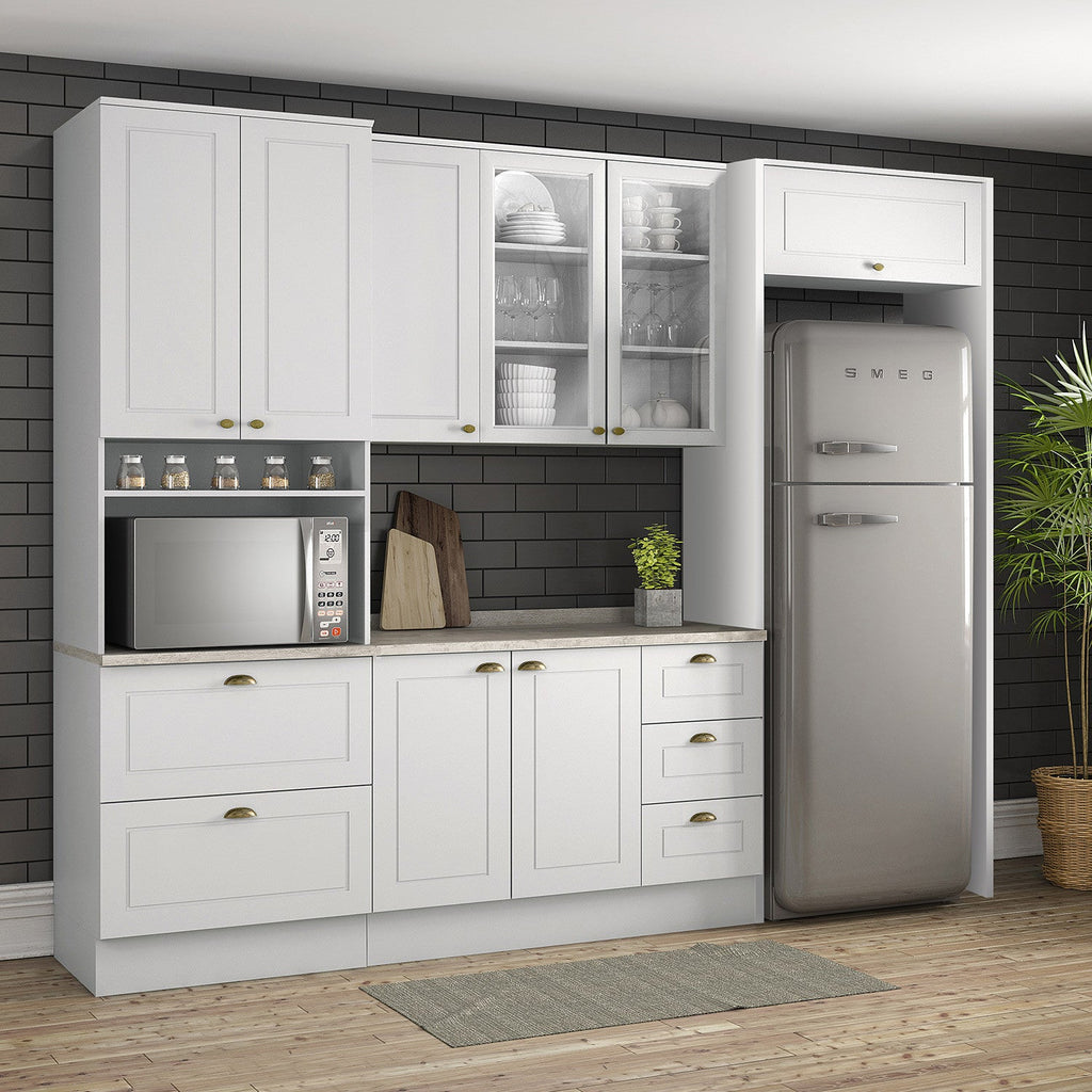Aéreo cocina Americana blanco 2 puertas 80cm