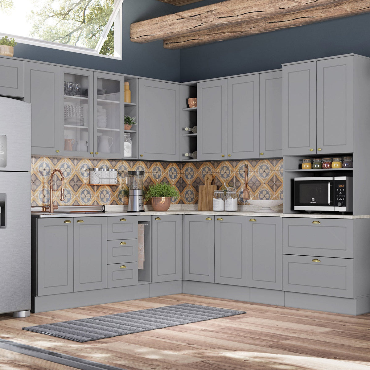 Aéreo cocina Americana gris 120cm