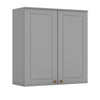 Aéreo cocina Americana gris 2 puertas 80cm