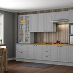 Aéreo cocina Americana gris 2 puertas 80cm
