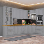 Aéreo cocina Americana gris 2 puertas 80cm