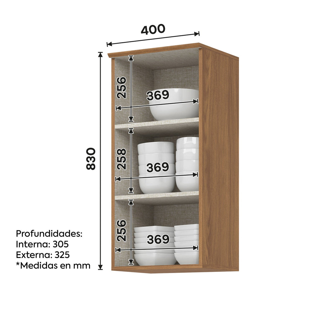 Aéreo cocina Requinte 1 puerta 40cm