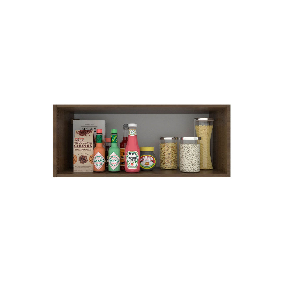 Aéreo cocina Stella café 1 puerta 80cm