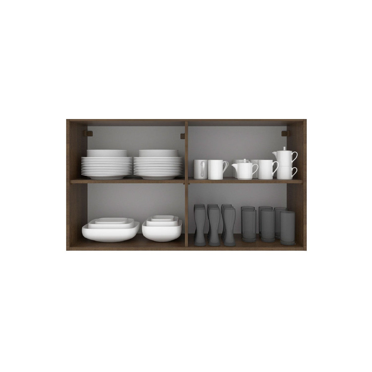 Aéreo cocina Stella café 2 puertas 120cm