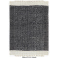 Alfombra 120x180cm Cliford negro blanco