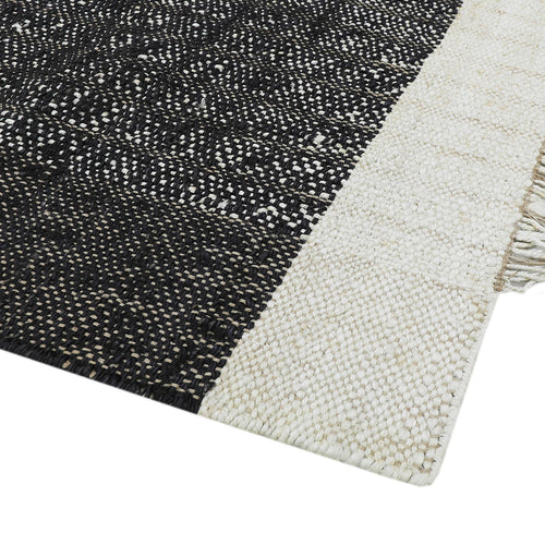 Alfombra 120x180cm Cliford negro blanco