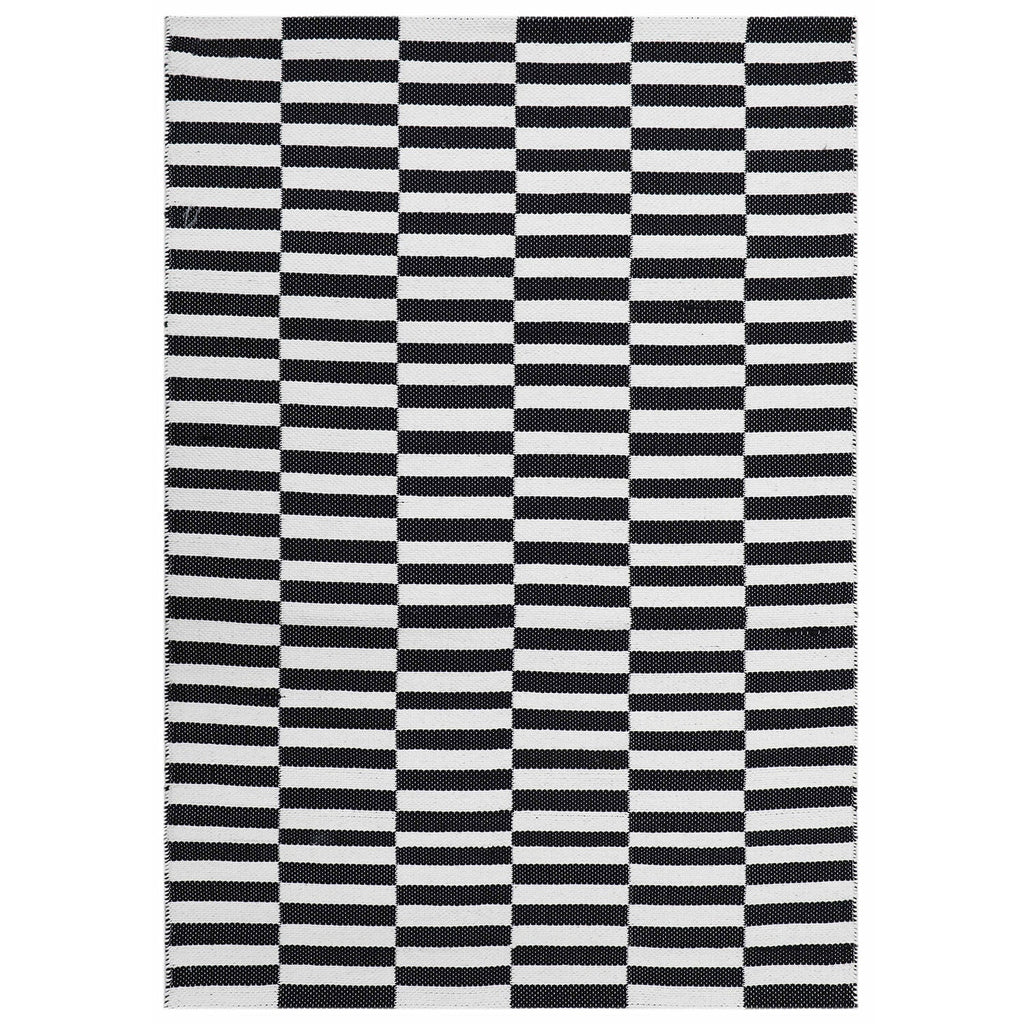 Alfombra 120x180cm Rila blanco/negro