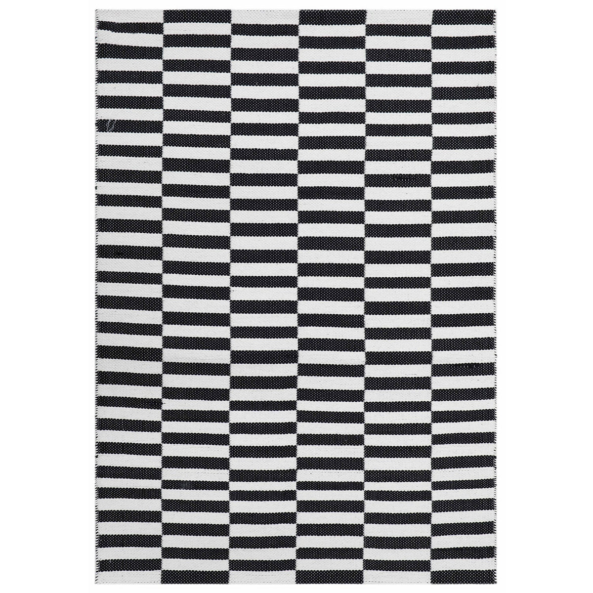 Alfombra 120x180cm Rila blanco/negro