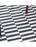 Alfombra 120x180cm Rila blanco/negro