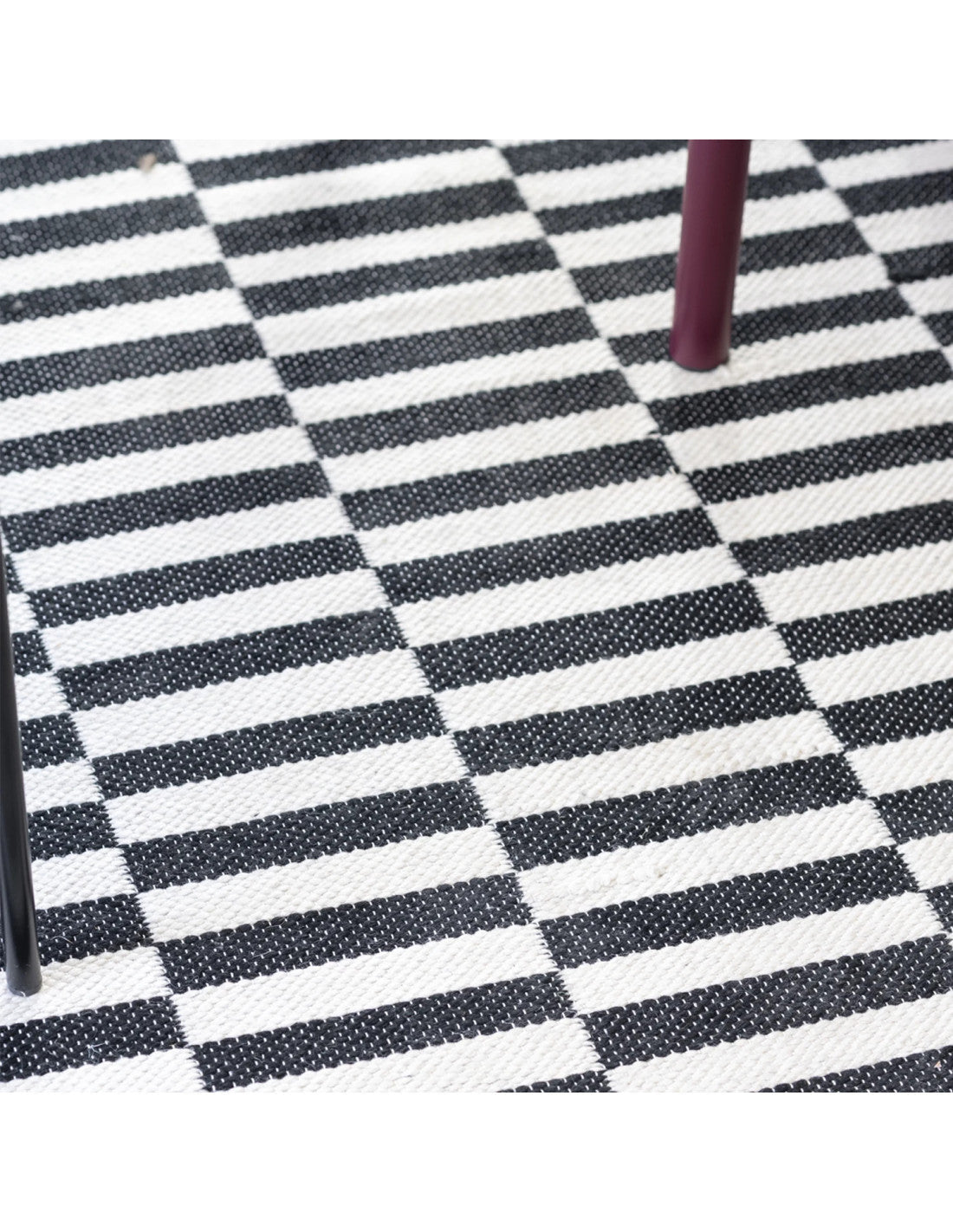 Alfombra 120x180cm Rila blanco/negro