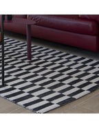 Alfombra 120x180cm Rila blanco/negro