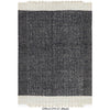 Alfombra 150x210cm Cliford negro blanco