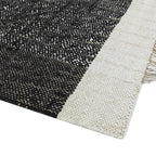 Alfombra 150x210cm Cliford negro blanco