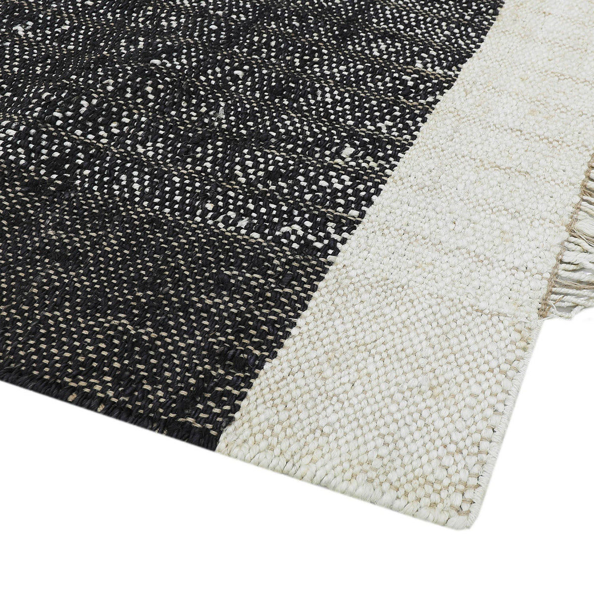 Alfombra 150x210cm Cliford negro blanco