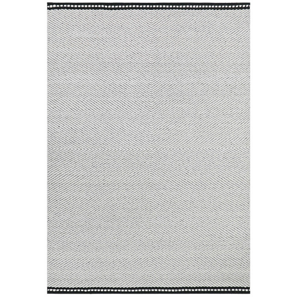 Alfombra 150x210cm Kanigo marfil/negro