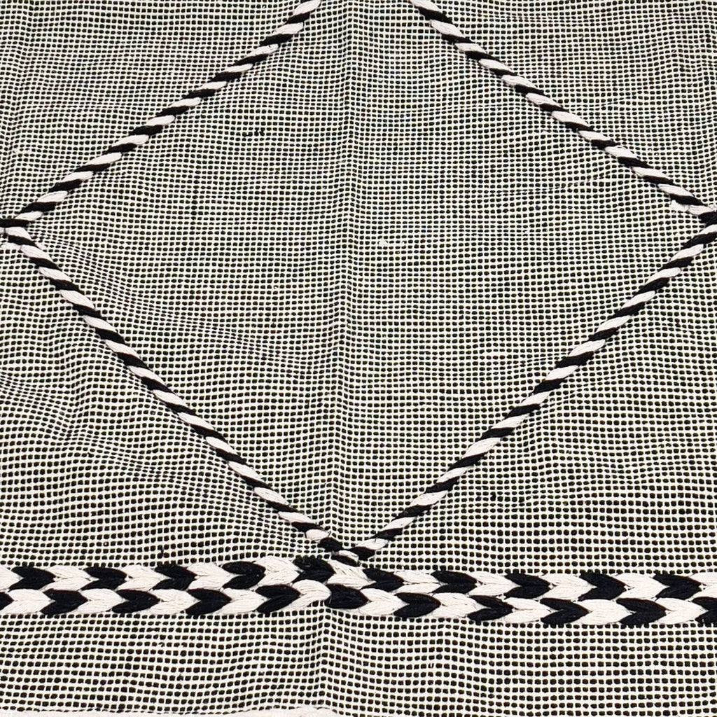 Alfombra 160x230cm Boho rombos BN