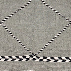 Alfombra 160x230cm Boho rombos BN
