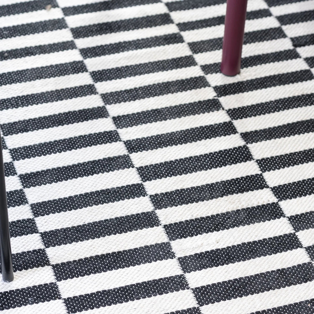 Alfombra 180x270cm Rila blanco/negro