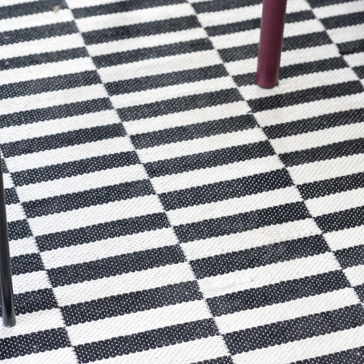 Alfombra 180x270cm Rila blanco/negro