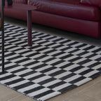 Alfombra 180x270cm Rila blanco/negro