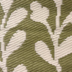 Alfombra exterior PP 150x150cm flores verde