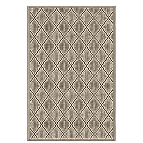 Alfombra exterior PP 150x200cm Negro/Beige