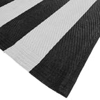 Alfombra exterior PP 180x270cm rayas BN