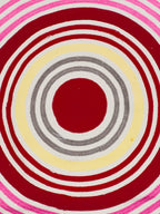 Alfombra infantil 120cm franjas circular