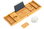 Bandeja extensible para bañera bambú