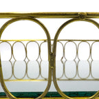 Bandeja ovalada espejo metal 35x20cm
