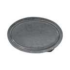 Bandeja ovalada plateada 23,5x15x1cm