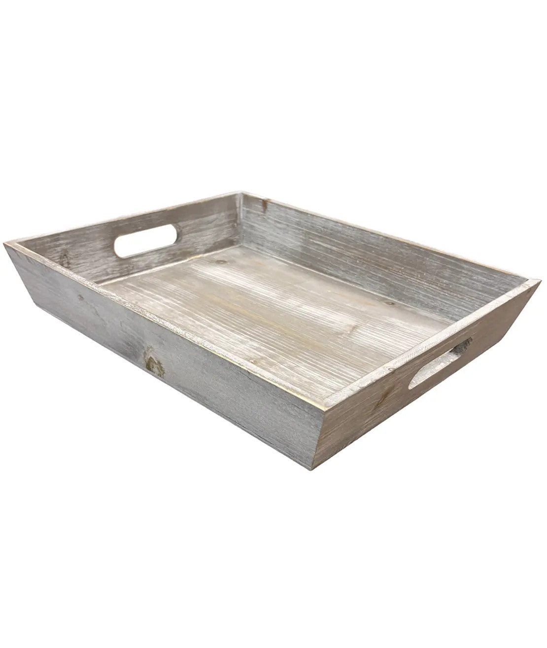Bandeja rectangular  madera gastada