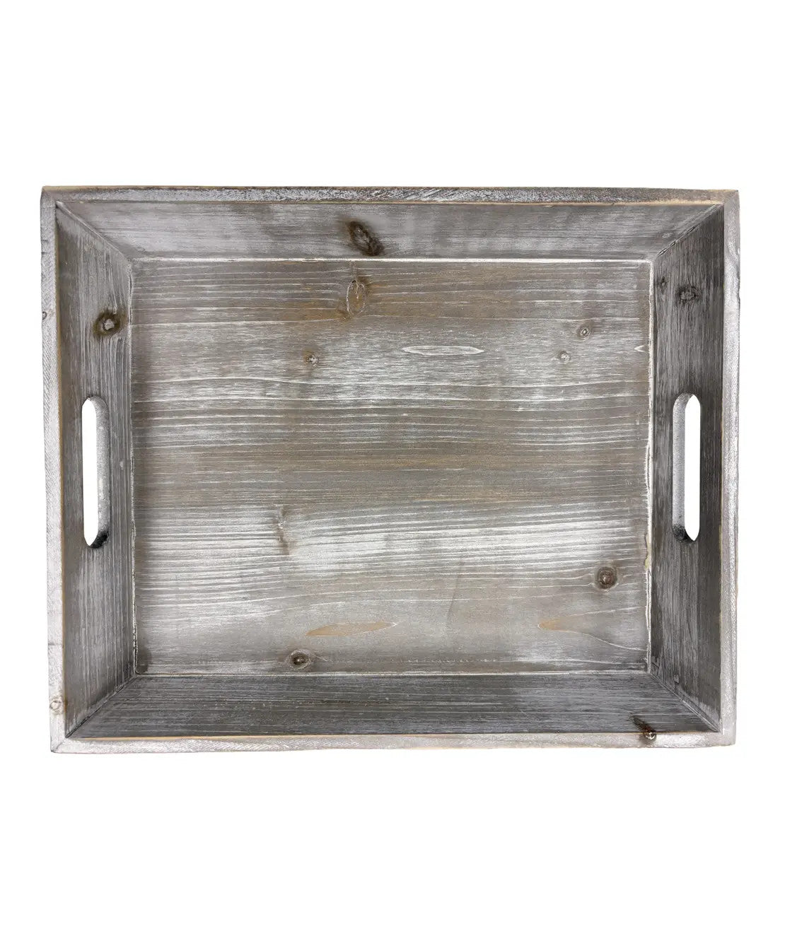 Bandeja rectangular  madera gastada