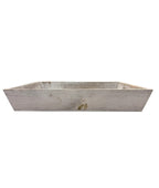 Bandeja rectangular  madera gastada