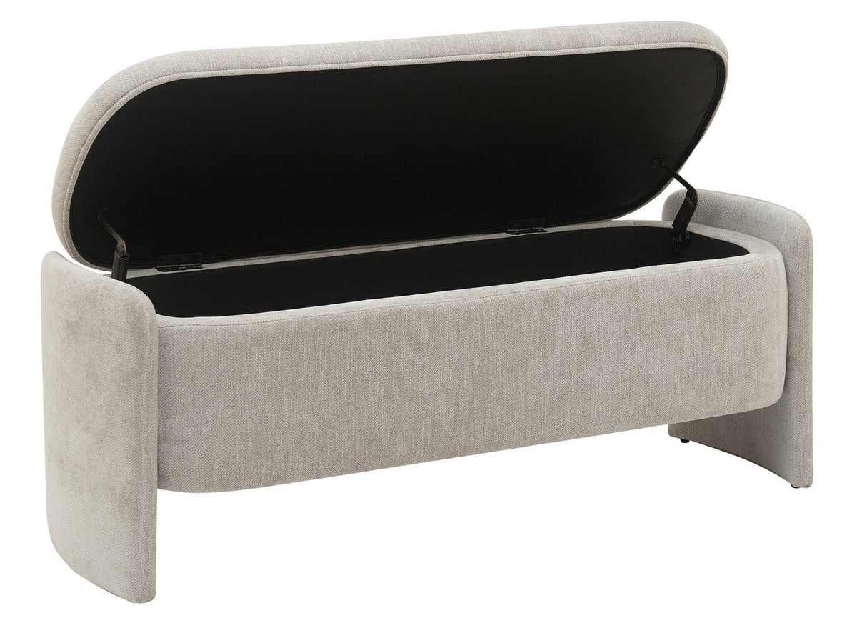 Banqueta con almacenaje Orsay gris