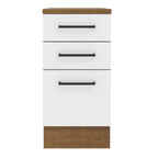 Base cocina Agata blanco 3 cajones 40cm