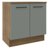 Base cocina Agata gris 2 puertas 80cm