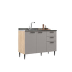 Base cocina Amalia 2 puertas 3 cajones 120cm