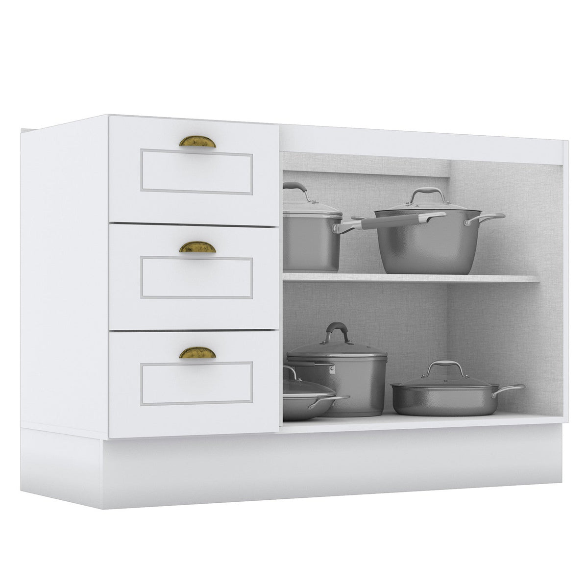Base cocina Americana blanco 120cm