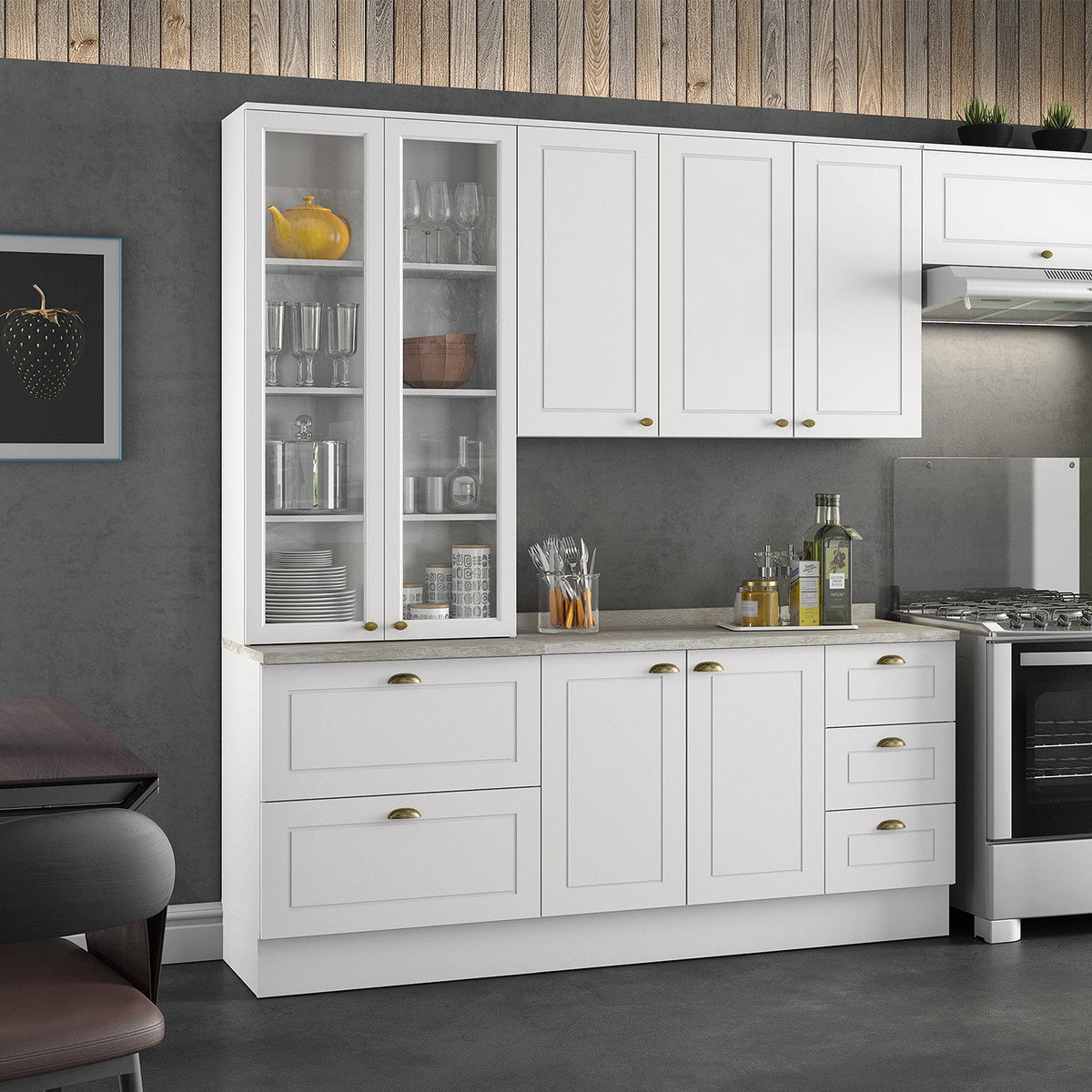 Base cocina Americana blanco 120cm