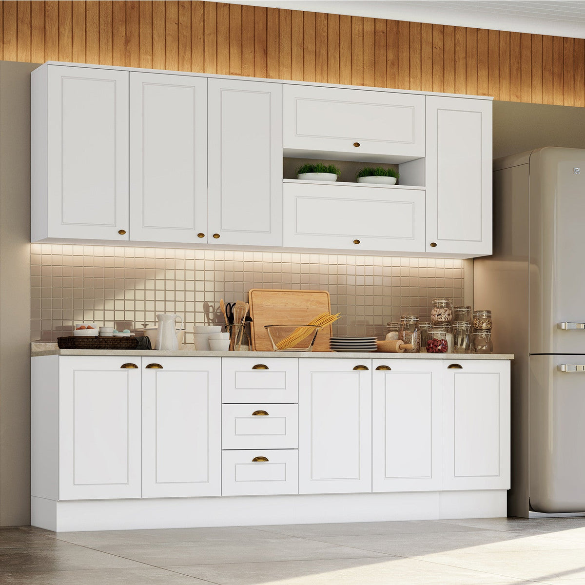 Base cocina Americana blanco 120cm
