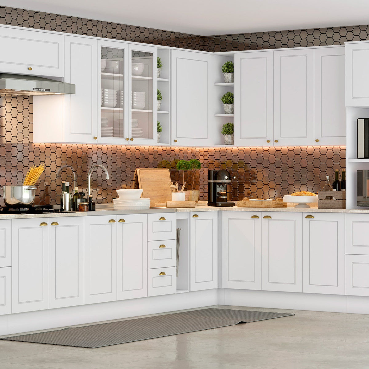 Base cocina Americana blanco 40cm